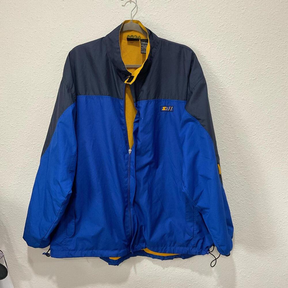 Starter Men's Blue and Multi Jacket
